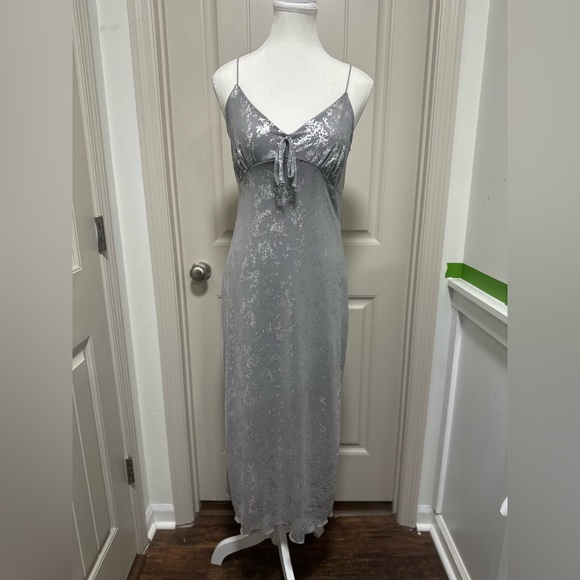 No Comment Dresses & Skirts - Elegant silver maxi dress